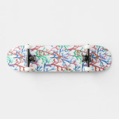 Skateboard Motif de corail d'aquarelle (Horz)