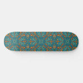 Skateboard Motif de couleurs de rayons solaires dorés du sud- (Horz)
