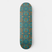 Skateboard Motif de couleurs de rayons solaires dorés du sud- (Recto)