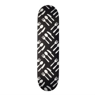 Skateboard Motif de couteau de cuillère de fourchette