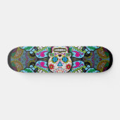 Skateboard Motif de crânes de sucre (Horz)