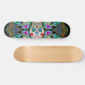 Skateboard Motif de crânes de sucre (Horz)