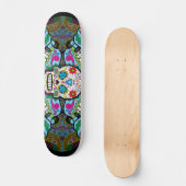 Skateboard Motif de crânes de sucre (Recto)