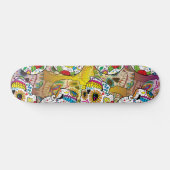 Skateboard Motif de crânes de sucre (Horz)