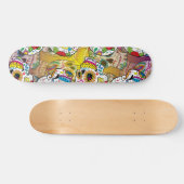Skateboard Motif de crânes de sucre (Horz)