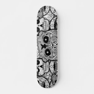 Skateboard Motif de crânes de sucre