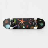 Skateboard Motif de créatures de mer (Horz)