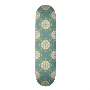 Skateboard Motif de damassé avec les éléments abstraits