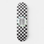 Skateboard motif de damier (Recto)