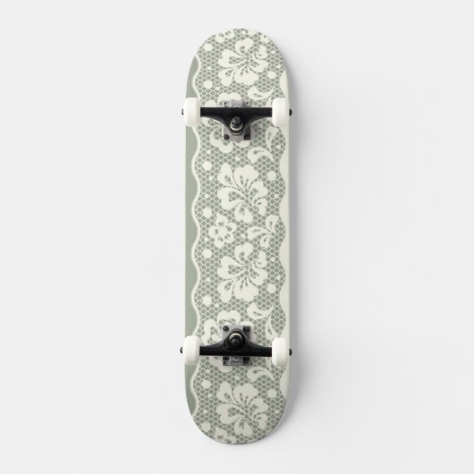 Skateboard Motif de dentelle, cru 5 de fleur (Recto)