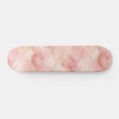 Skateboard Motif de design abstrait moderne rose tendre (Horz)