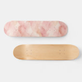 Skateboard Motif de design abstrait moderne rose tendre (Horz)