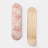 Skateboard Motif de design abstrait moderne rose tendre (Recto)