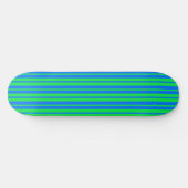 Skateboard Motif de design rayures élégantes bleu vert (Horz)