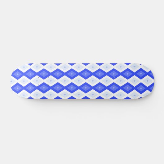 Skateboard Motif de diamant bleu royal (Horz)