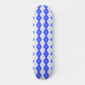 Skateboard Motif de diamant bleu royal (Devant)