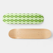 Skateboard Motif de diamant vert Chartreuse (Horz)
