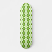 Skateboard Motif de diamant vert Chartreuse (Devant)