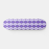 Skateboard Motif de diamant violet (Horz)