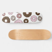 Skateboard Motif De Donuts, Donuts Roses, Donuts Brown (Horz)