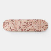 Skateboard Motif de doodle de fête abstrait (Horz)