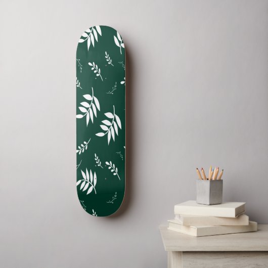 Skateboard motif de feuille (Art mural)