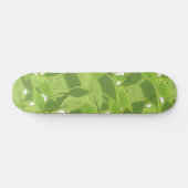 Skateboard Motif de feuilles vertes (Horz)