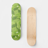Skateboard Motif de feuilles vertes (Recto)