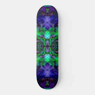 Skateboard Motif de fleur de kaléidoscope violet