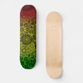 Skateboard Motif de fleur de Rasta (Recto)