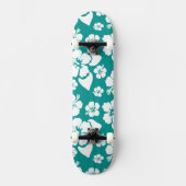 Skateboard Motif de fleur hawaïen de ketmie (Recto)