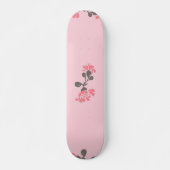 Skateboard Motif de fleurs (Devant)
