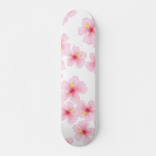 Skateboard Motif de fleurs (Devant)
