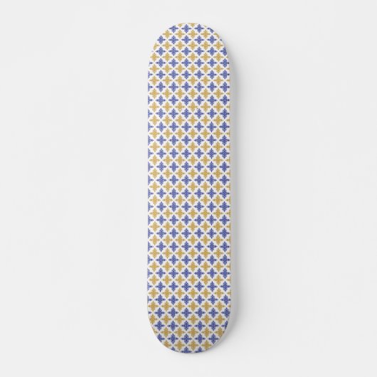 Skateboard Motif de fleurs (Devant)