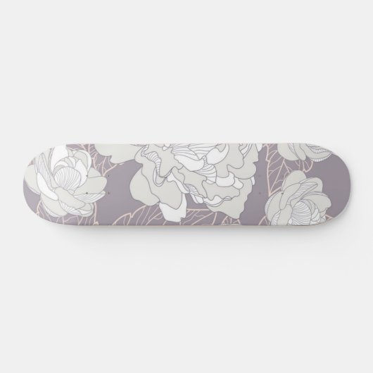 Skateboard Motif de fleurs (Horz)