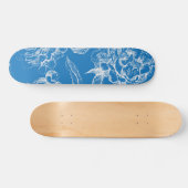 Skateboard Motif de fleurs (Horz)