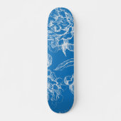 Skateboard Motif de fleurs (Devant)
