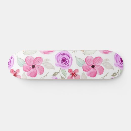Skateboard Motif de fleurs (Horz)