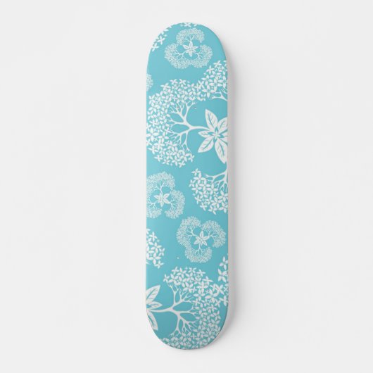 Skateboard Motif de fleurs (Devant)