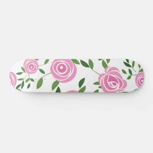 Skateboard Motif de fleurs (Horz)