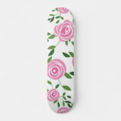 Skateboard Motif de fleurs (Devant)