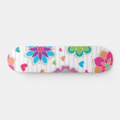 Skateboard Motif de fleurs (Horz)