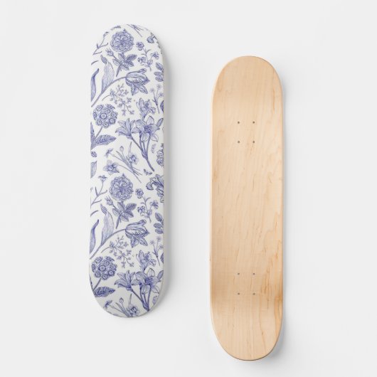 Skateboard Motif de fleurs (Recto)