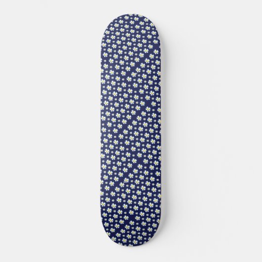 Skateboard Motif de fleurs blanches Thunder_Cove (Recto)