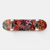Skateboard Motif de fleurs d'art Abstrait #3 (Horz)