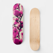 Skateboard Motif de fleurs de cerisiers doux (Recto)