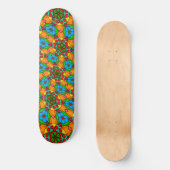 Skateboard Motif de fleurs esthétiques (Recto)