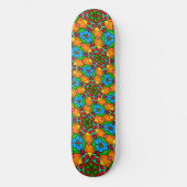 Skateboard Motif de fleurs esthétiques (Recto)