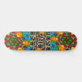 Skateboard Motif de fleurs esthétiques (Horz)