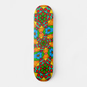 Skateboard Motif de fleurs esthétiques (Recto)